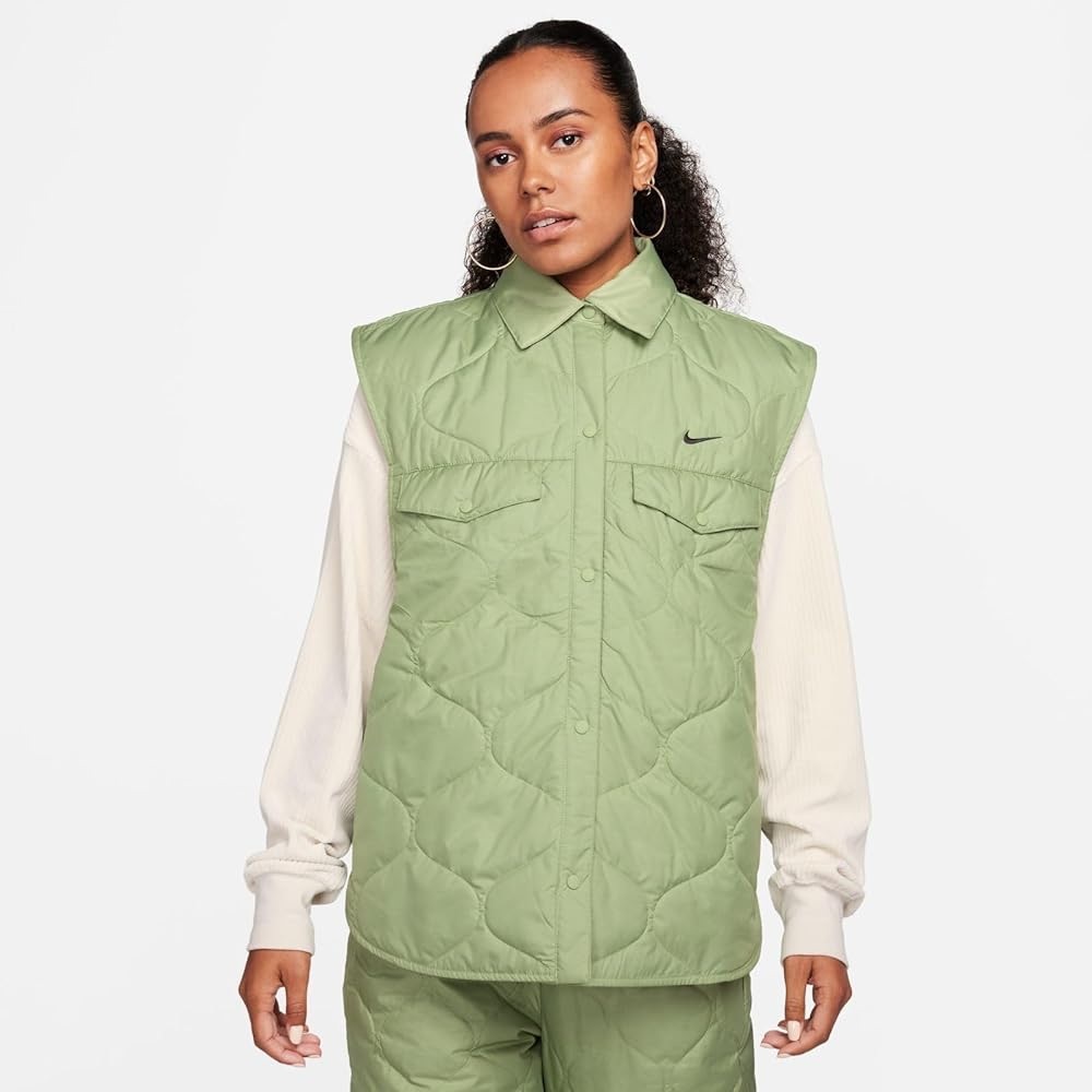 Nike Women's Green Quilted Vest